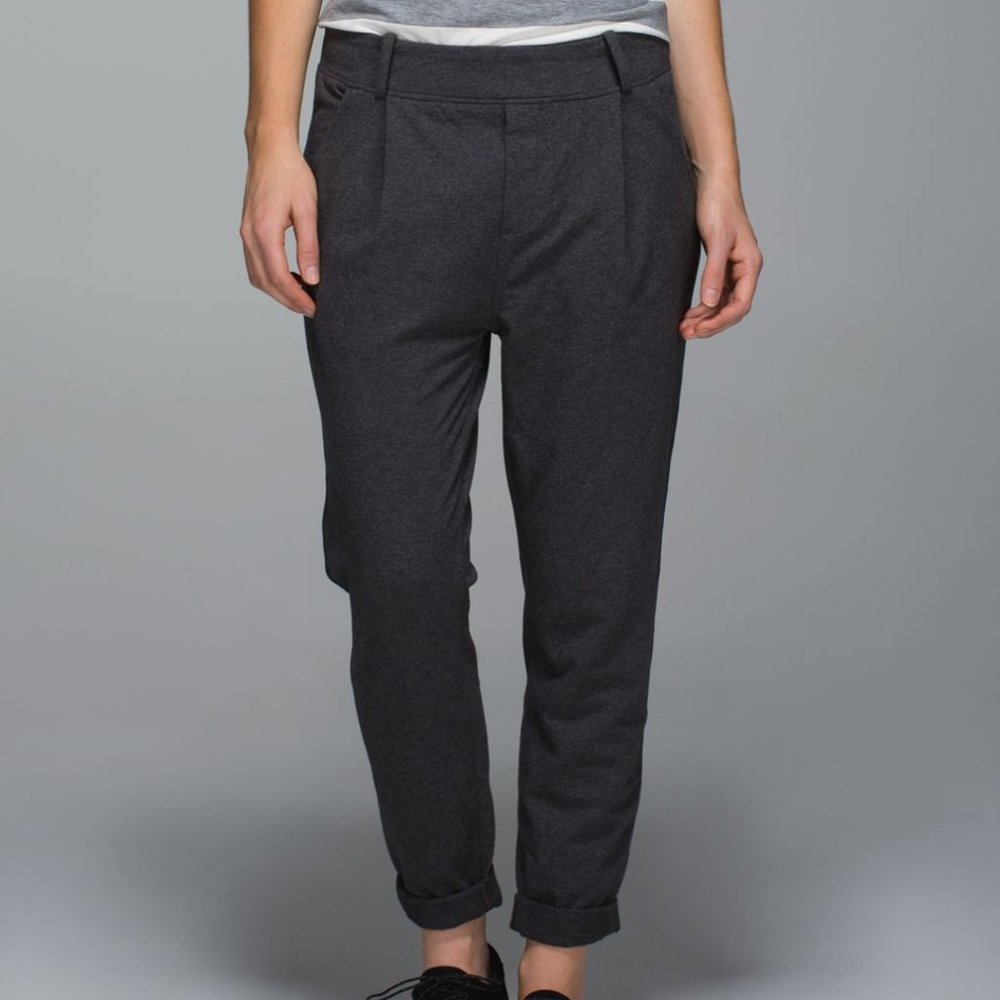 Lululemon Stress Less Pant Heathered Dark Grey | Size